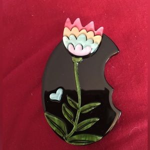 Acrylic Tulip Brooch